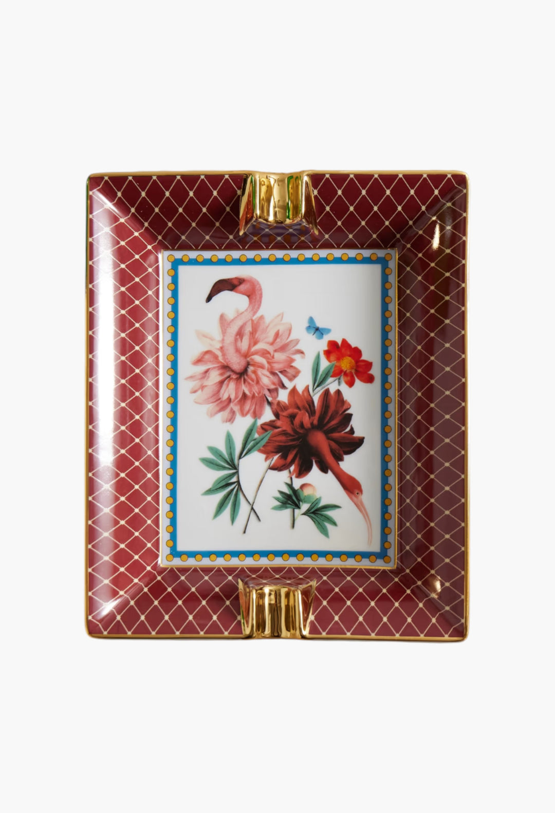 + Beto Val Gold-Plated Porcelain Ashtray - GLAM MODA