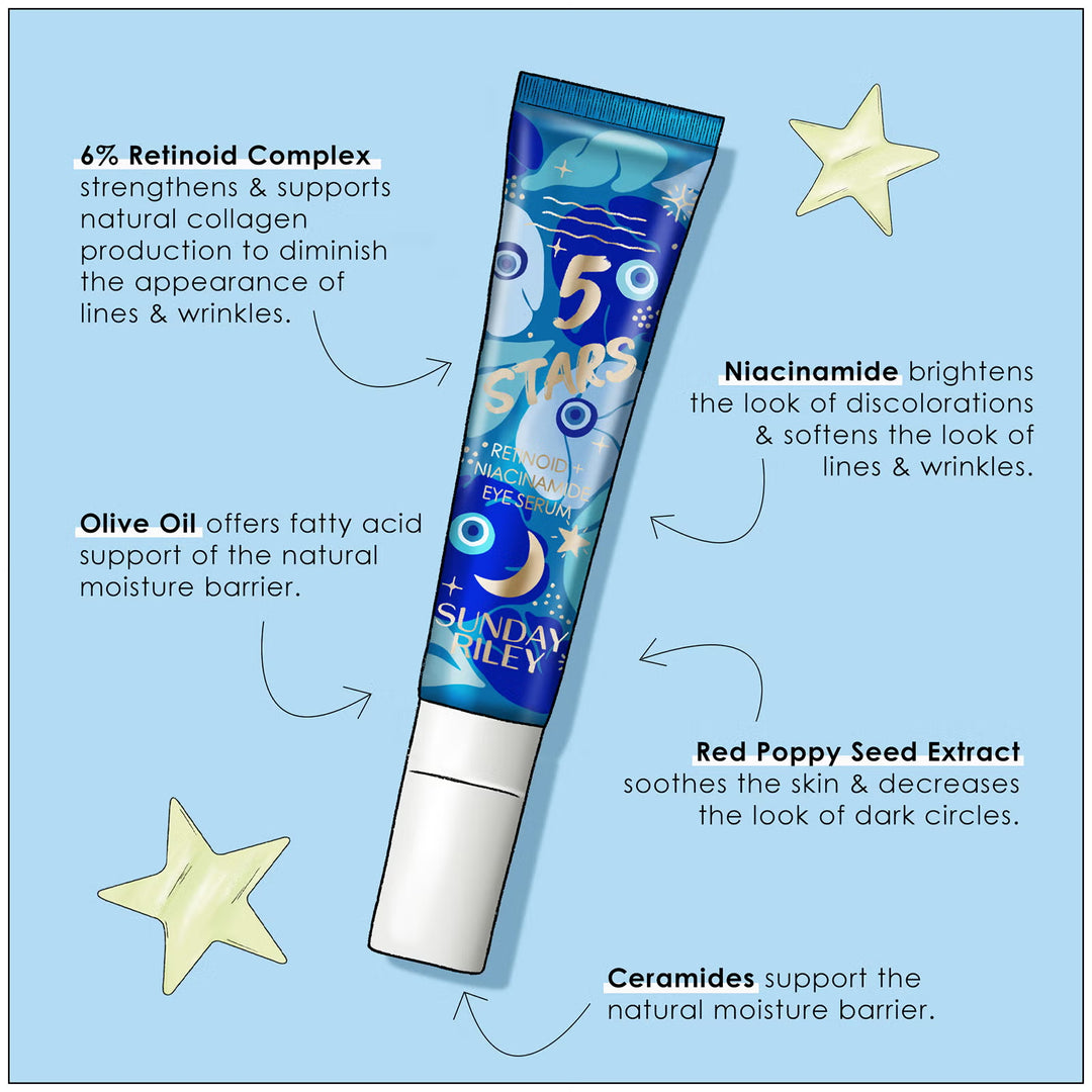5 Stars Retinoid and Niacinamide Eye Serum - GLAM MODA