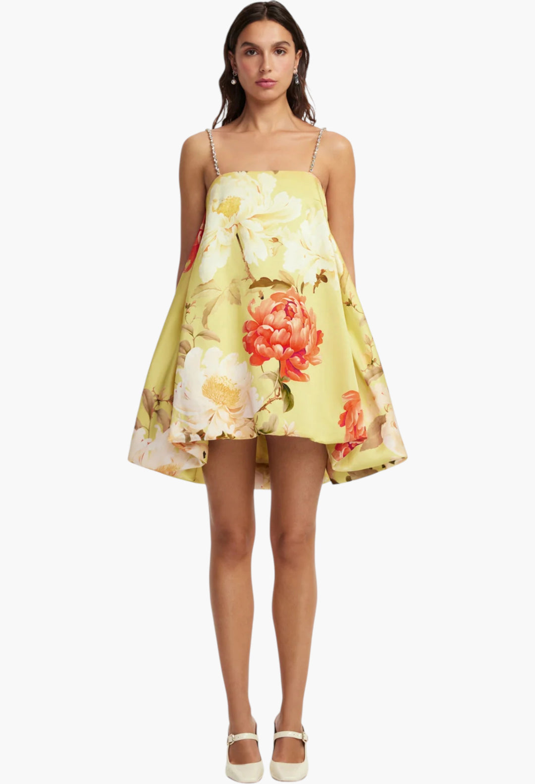 Embellished Puff Mini Dress - GLAM MODA