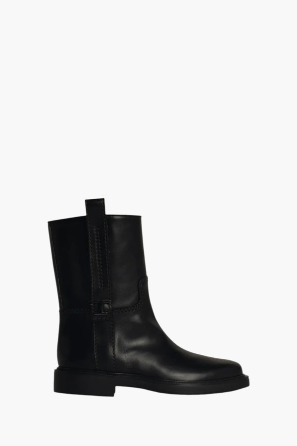 Tod's Black Leather Ankle Boots