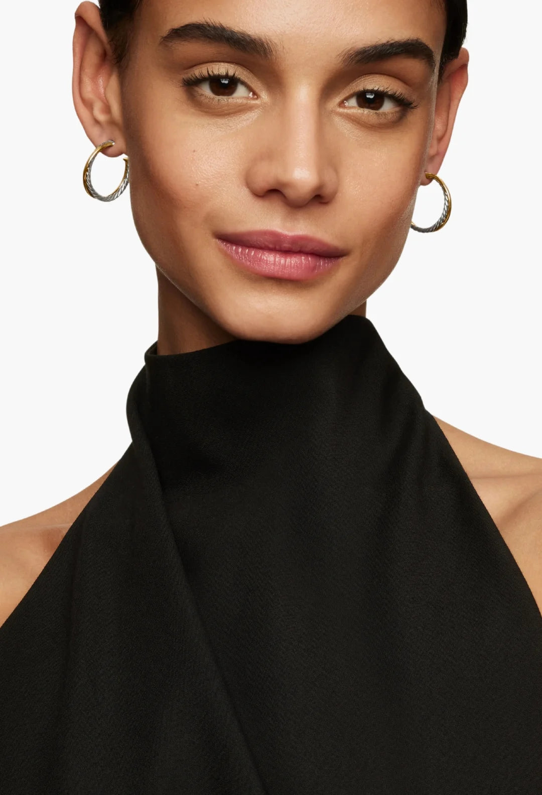 Crossover Hoop Earrings