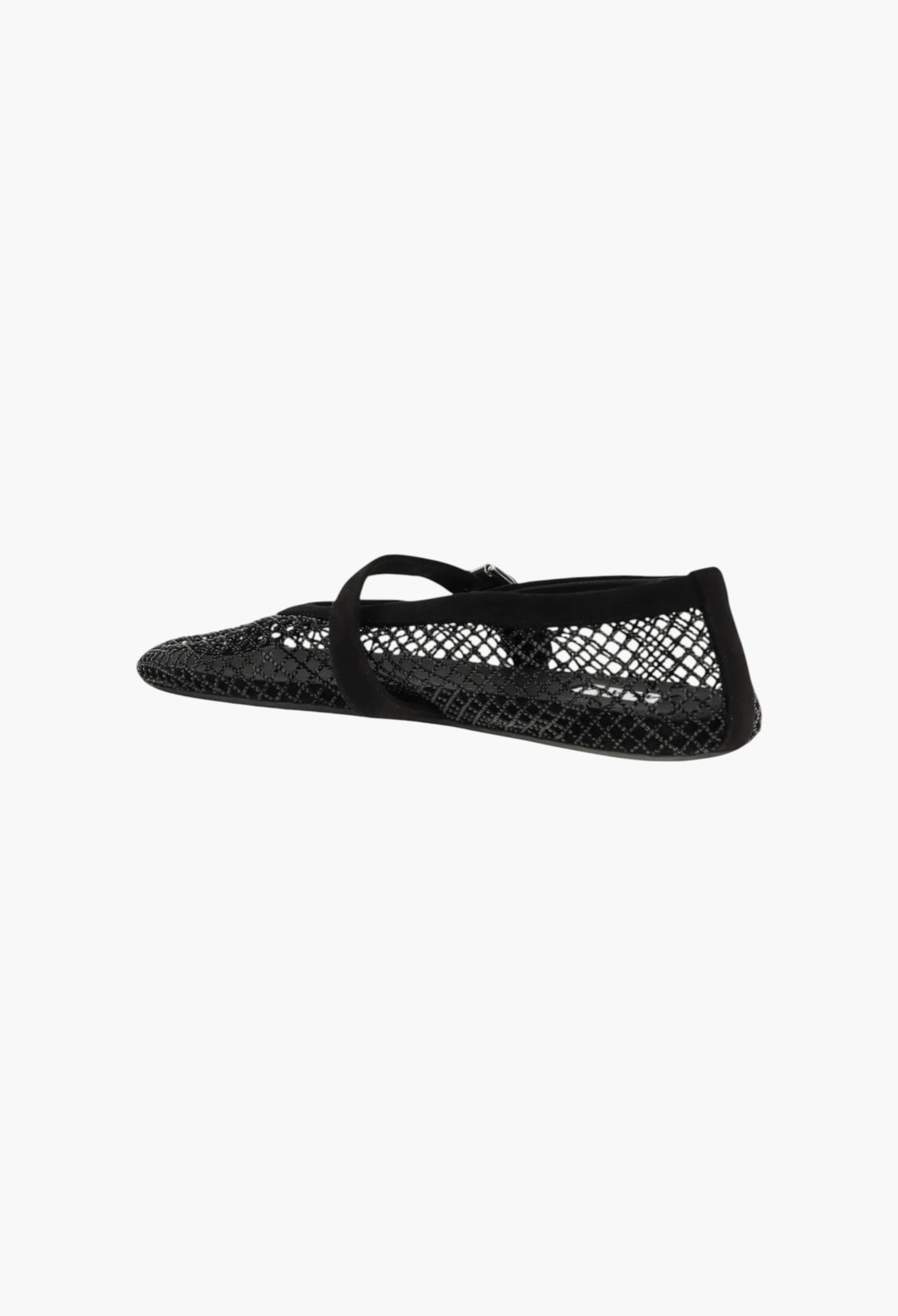 Rhinestone Mesh Ballerinas - GLAM MODA