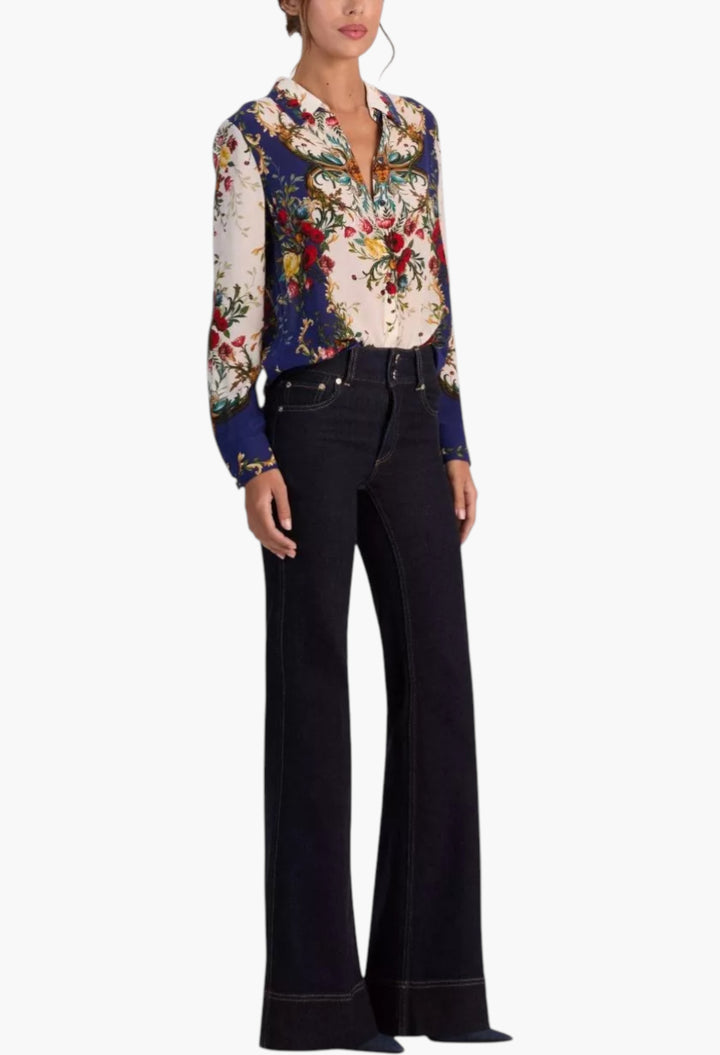 Printed Silk Shirt - GLAM MODA