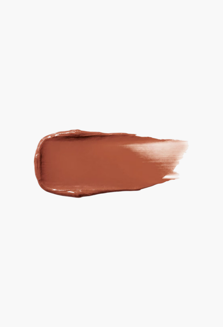 GLAM MODA Make Me Blush cream blush swatch in a warm terracotta shade with a smooth, dewy, and buildable texture.
