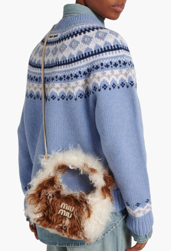 Wander Cow-Print Shoulder Bag