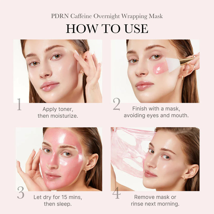 PDRN Pink Caffeine Overnight Wrapping Mask - GLAM MODA