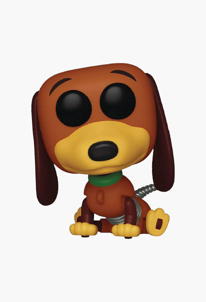 GLAM MODA Toy Story Slinky Dog Funko Pop vinyl figure with a clear plastic display protector case