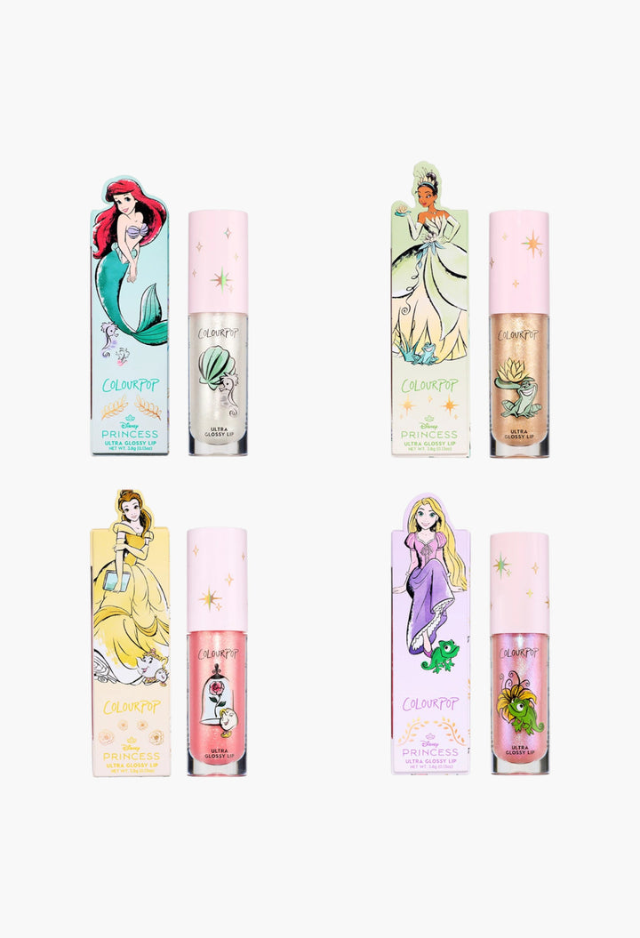 Princess Pout X ColourPop - Disney Princess Ultra Glossy Lip Full Collection - GLAM MODA