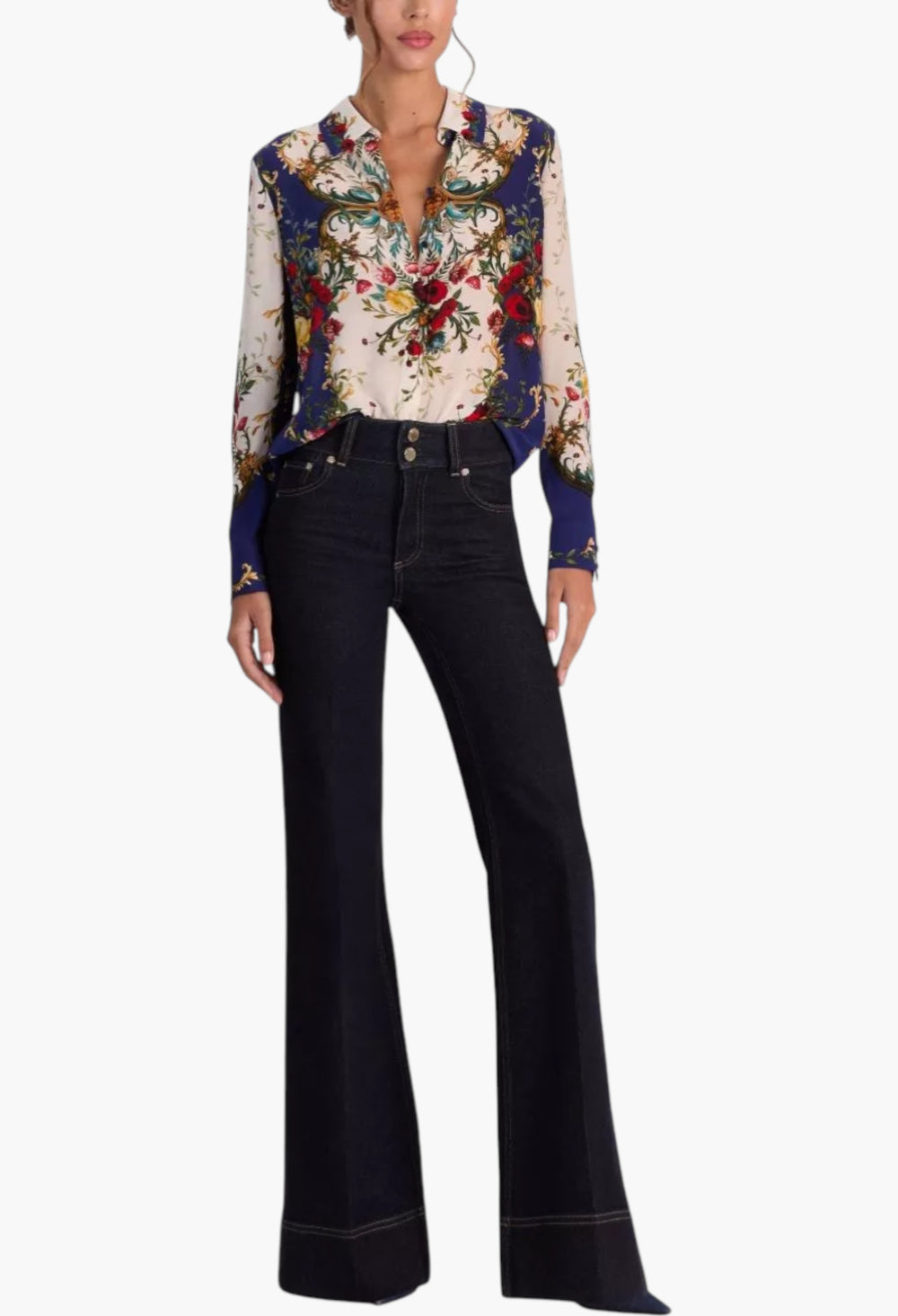 Printed Silk Shirt - GLAM MODA