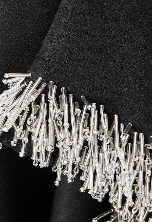 Darcy Embellished Crepe Mini Dress