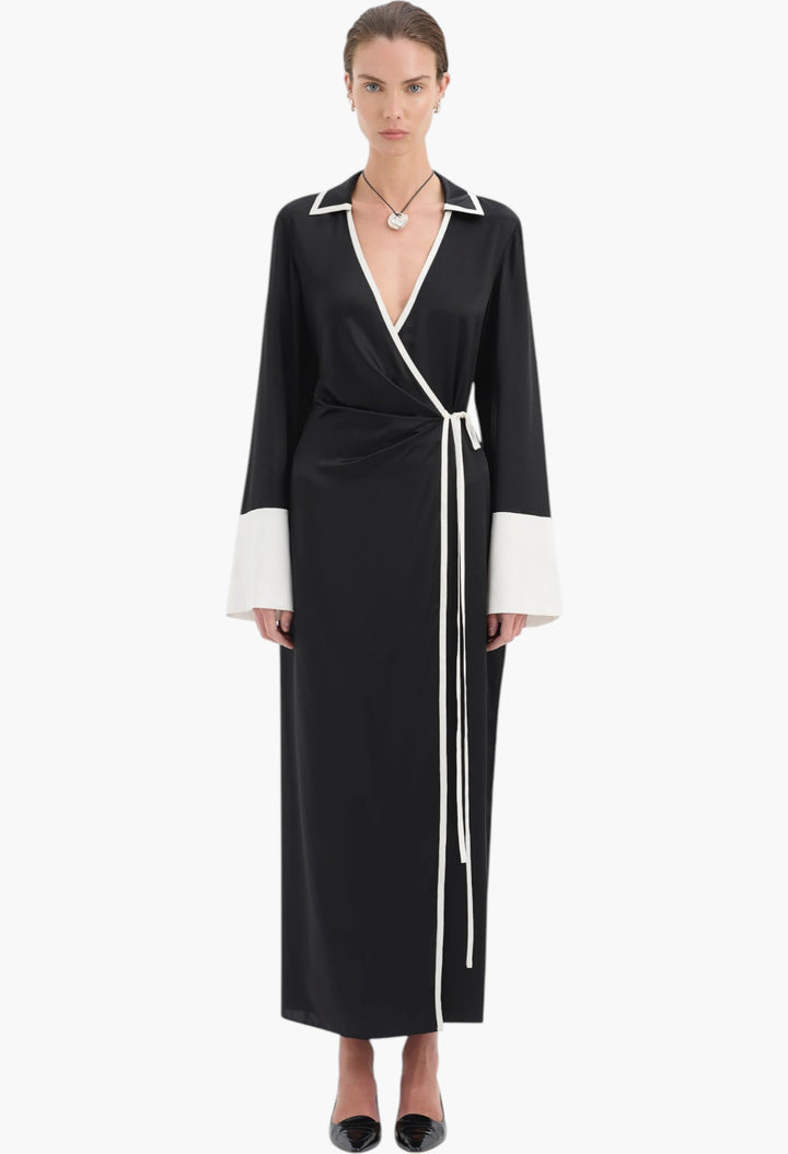 Yasmine Wrap Shirt Dress - GLAM MODA