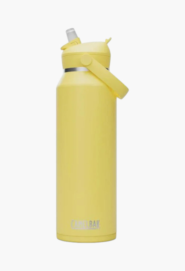 Yellow Bloom - Thrive™ Flip Straw 40oz Bottle, Insulated Stainless Steel