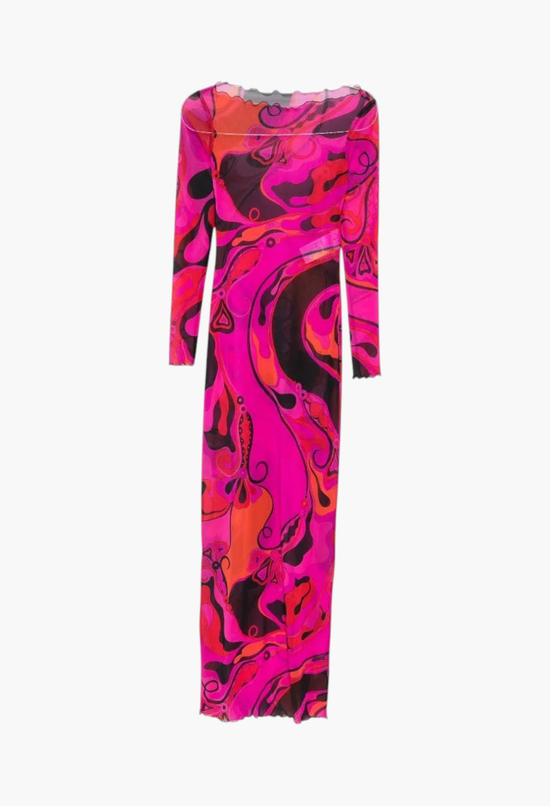 Printed Long Dress - GLAM MODA
