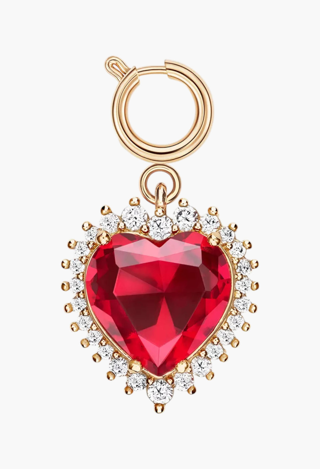 Minaudiere Heart-Shaped Metal Bag Charm - GLAM MODA