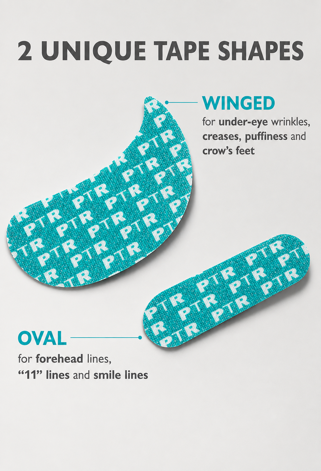 Peptide-Infused Face & Eye Tape for Wrinkles and Aging Skin