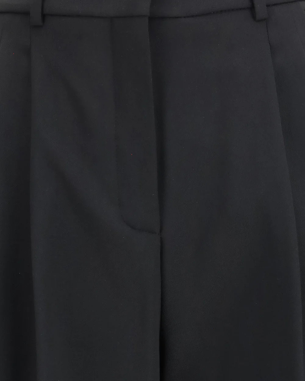 Wide - Leg Pleated Pants - GLAM MODA