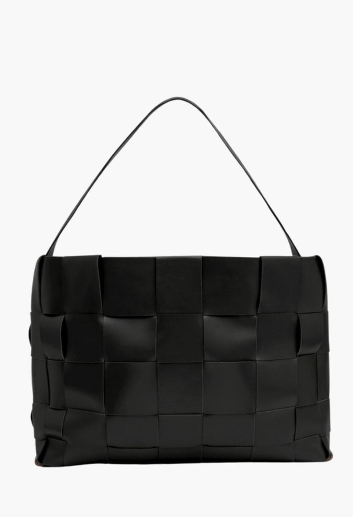 Woven Large Tote - Black