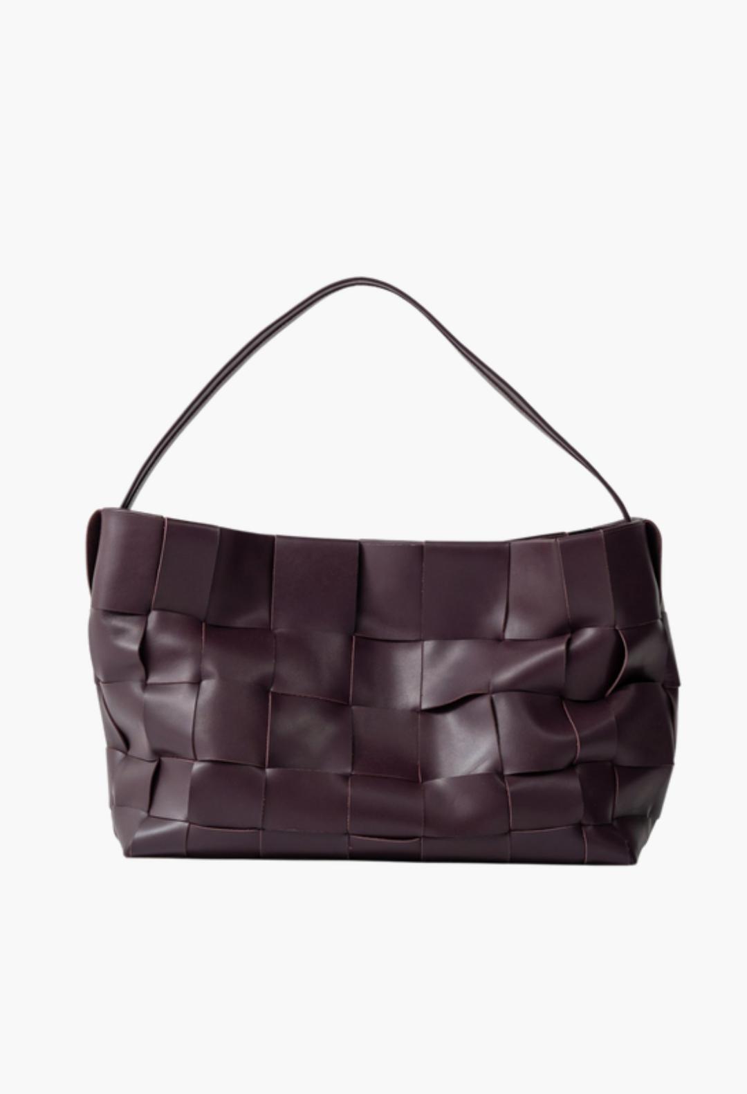 Woven Large Tote - Black