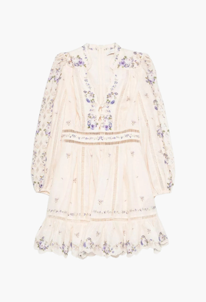 Patience Linen Mini Dress - GLAM MODA