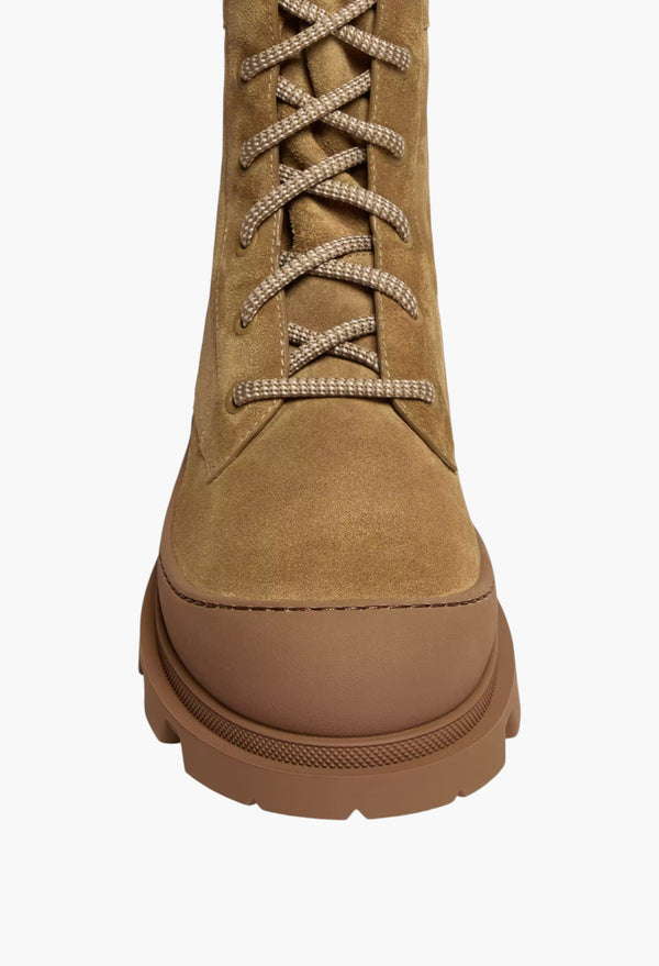 Vera High Suede Lace-Up Boots