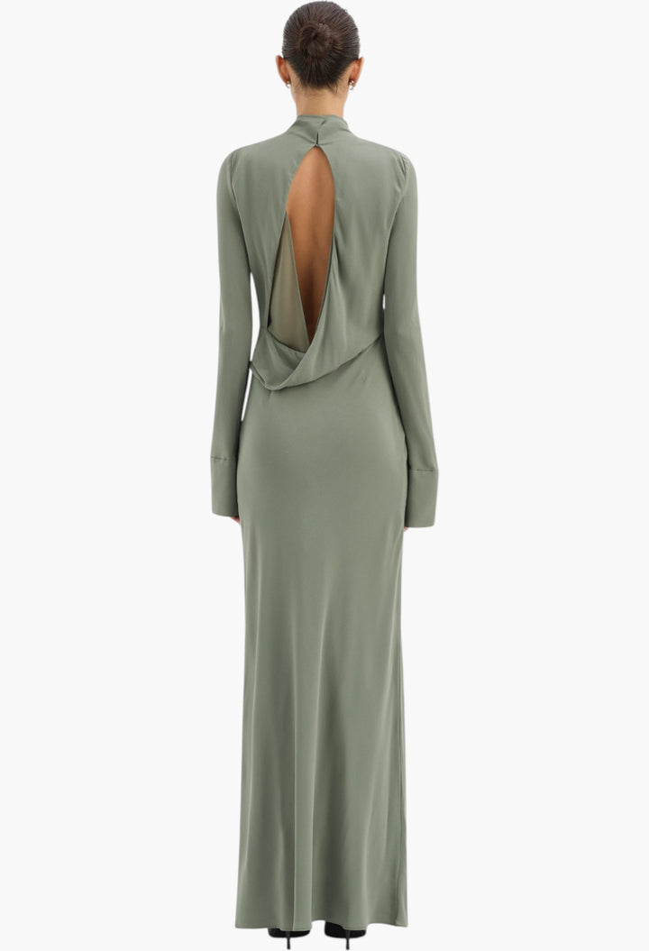 Rousseau Open Back Gown - GLAM MODA