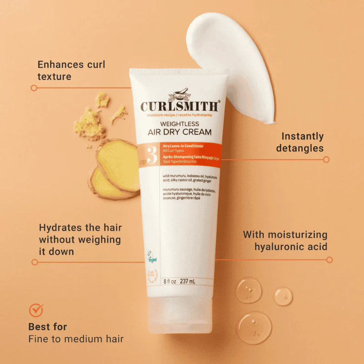 Curlsmith Weightless Air Dry Cream 8oz - GLAM MODA