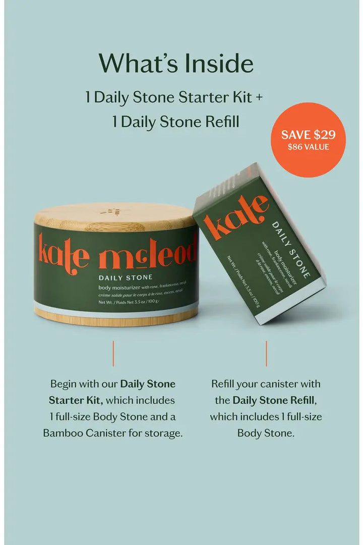 Daily Stone Ritual Set - Deeply Moisturizing Lotion Bar Duo