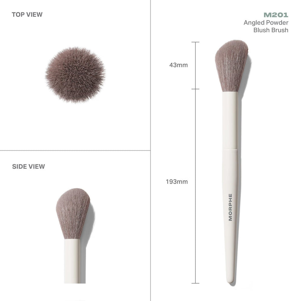 M201 Angled Powder Blush Brush - M201  Blush Brush-GLAM MODA