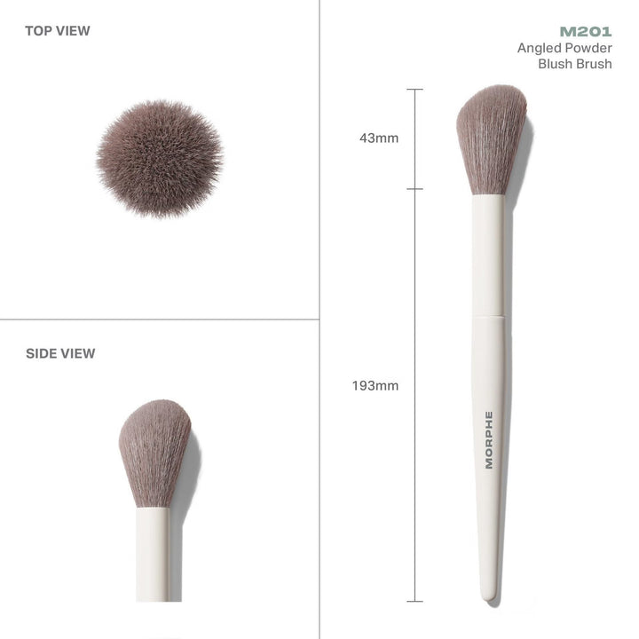 M201 Angled Powder Blush Brush - M201  Blush Brush-GLAM MODA