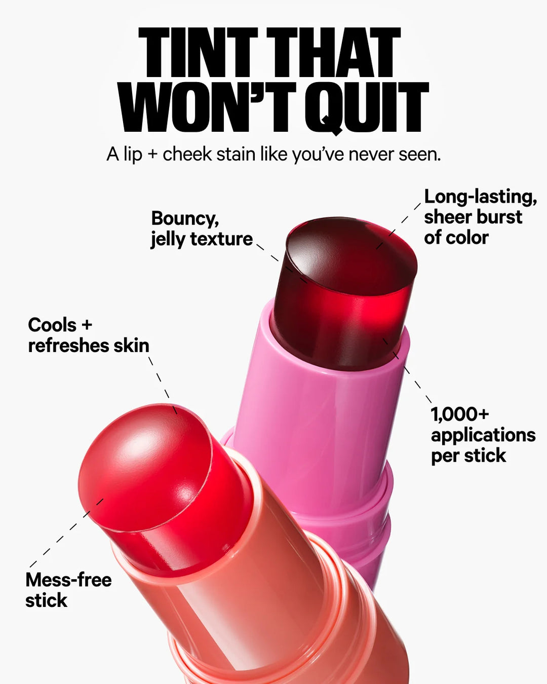 Cooling Water Jelly Tint - Sheer Lip + Cheek Stain - GLAM MODA