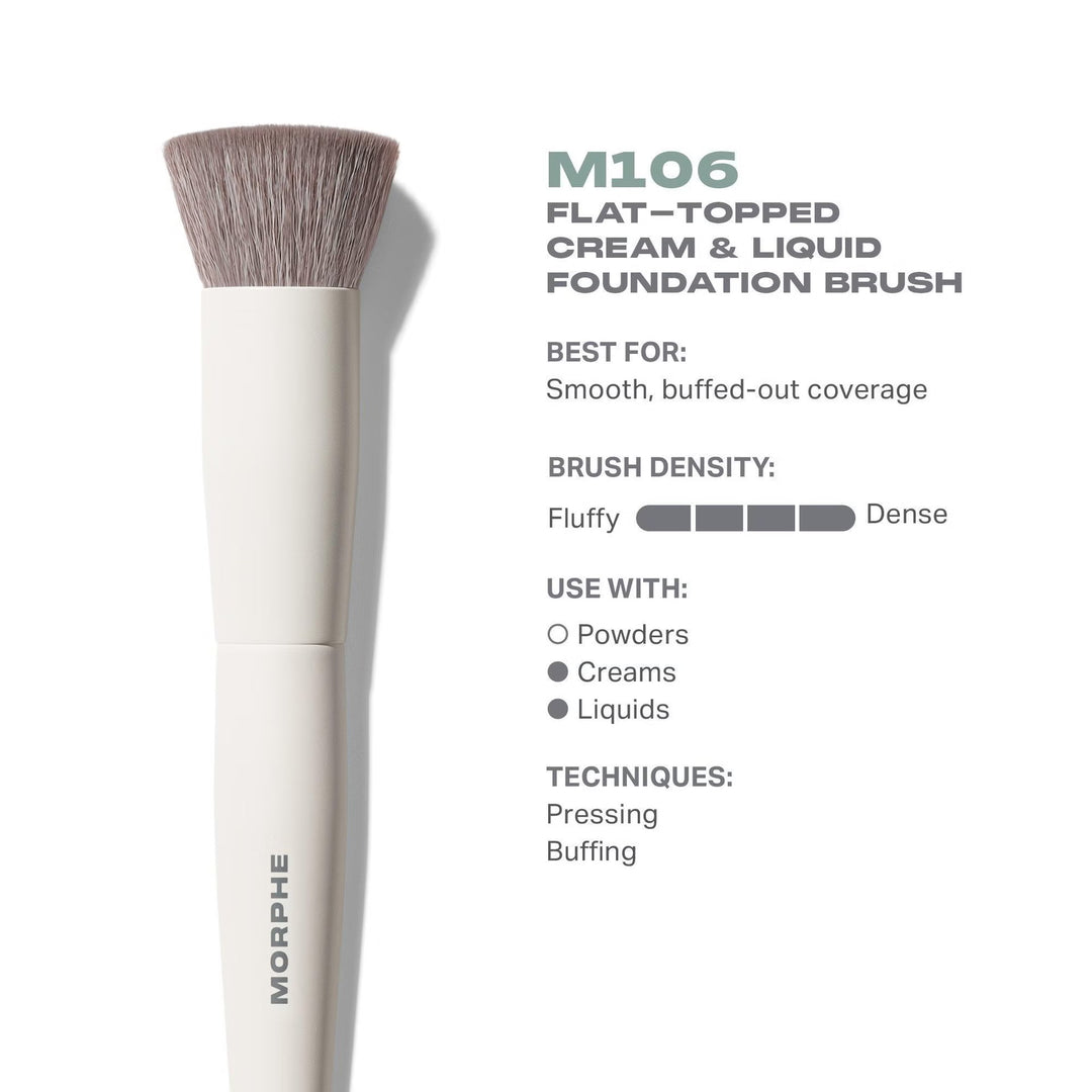 M106 Flat-Topped Brush - M106 Foundation Brush - GLAM MODA
