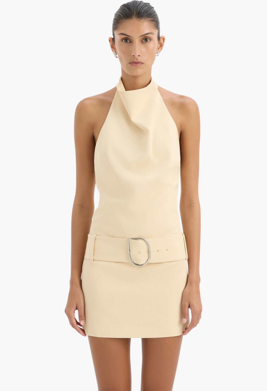 Sabina Belted Mini Dress - GLAM MODA