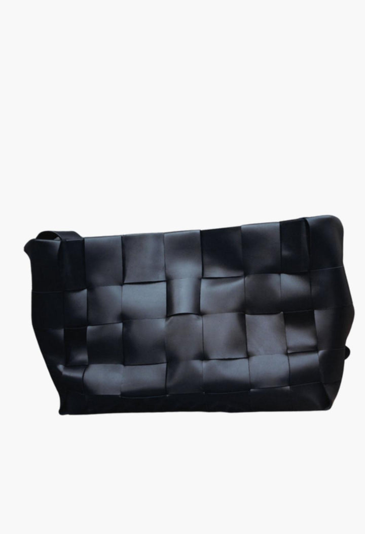 Woven Large Tote - Black