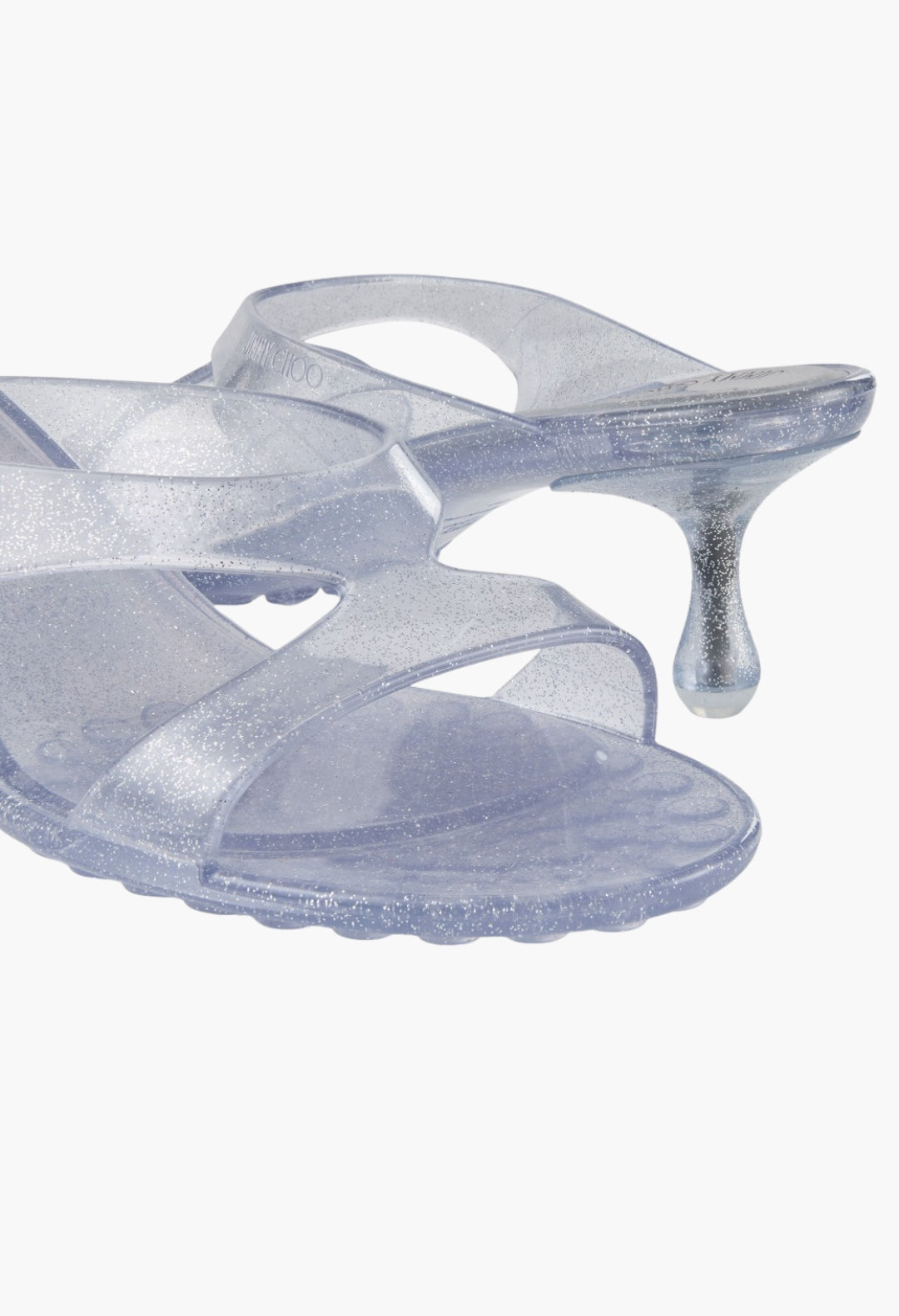 Silver Glitter Jelly Sandals