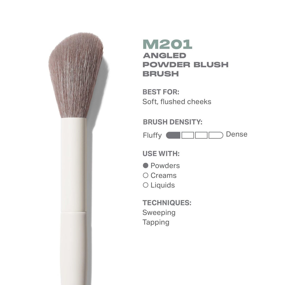 M201 Angled Powder Blush Brush - M201  Blush Brush-GLAM MODA