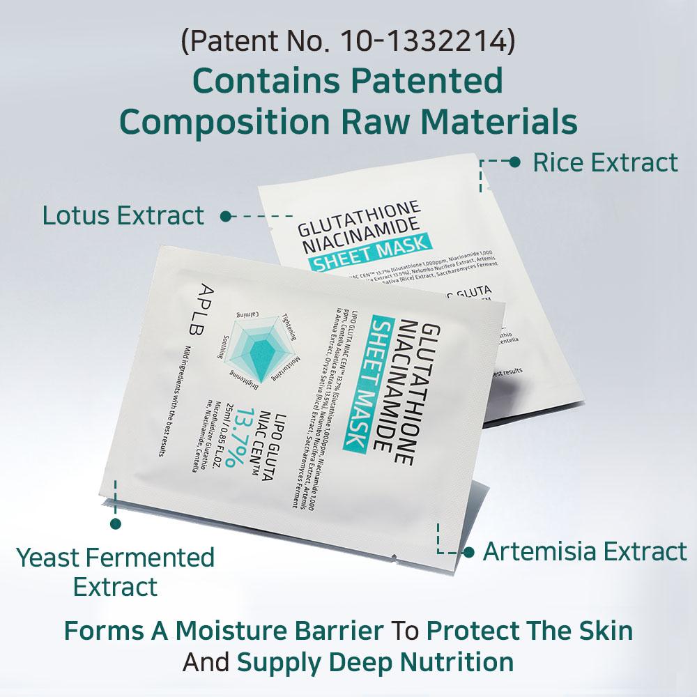 Glutathioine Niacinamide Sheet Mask