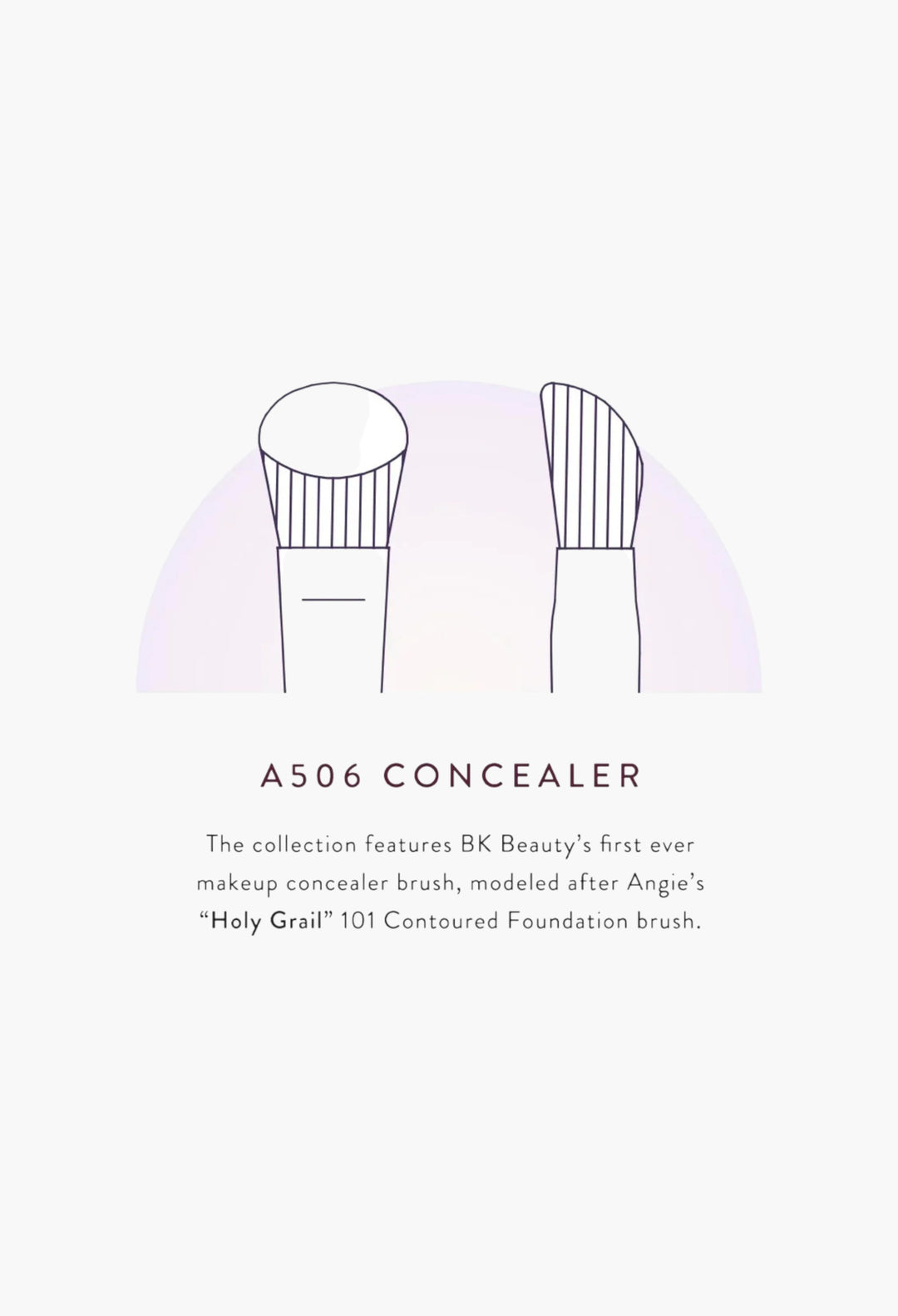 Angie Hot & Flashy A506 Concealer Brush - GLAM MODA