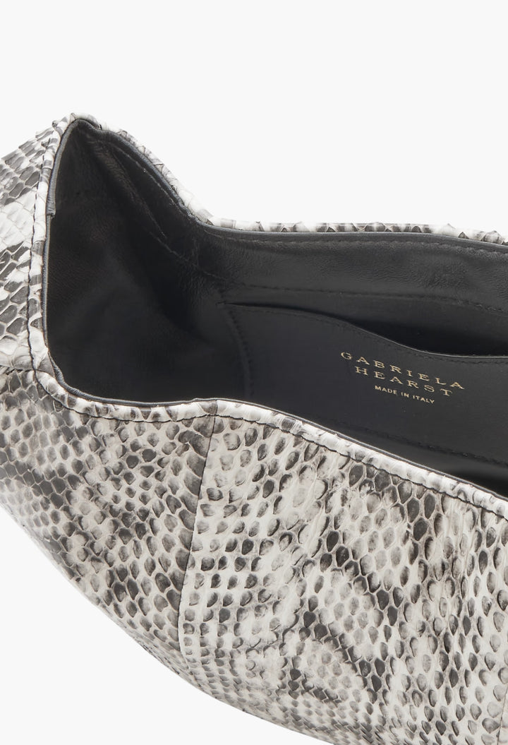 Soft Demi Snake-Effect Leather Clutch - GLAM MODA