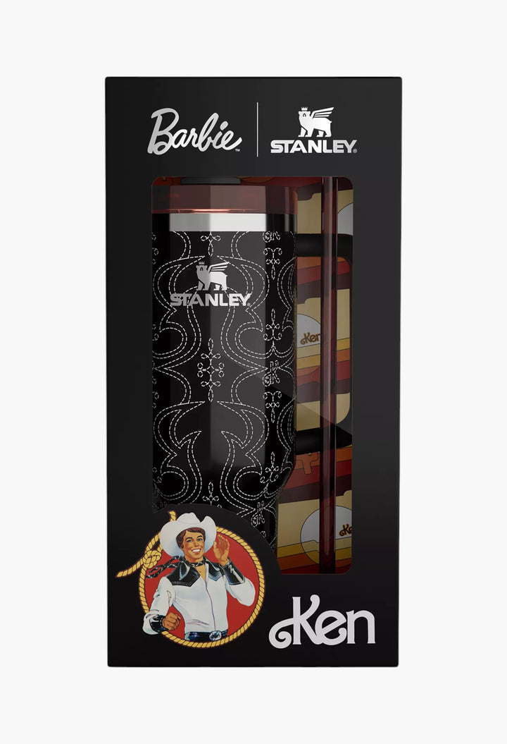 80s Western Ken - The Barbie x Stanley Quencher H2.0 Flowstate Barbie Icon Stainless-Steel Bottle 1.2L - GLAM MODA