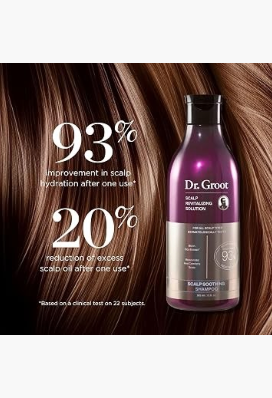 Dr. Groot Scalp Revitalizing Shampoo with Biotin, Centella, and Prebiotics - Moisturizing Korean Kbeauty Solution for Dry Scalp