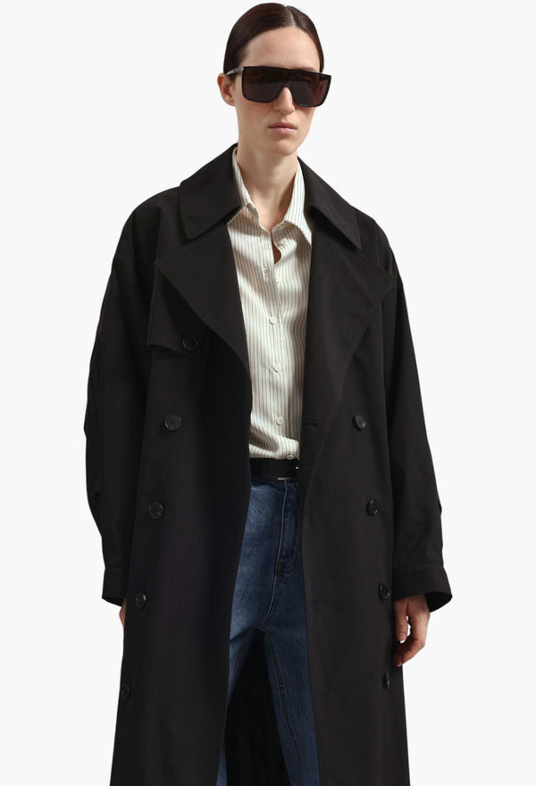 Mavis Oversized Trench - Black