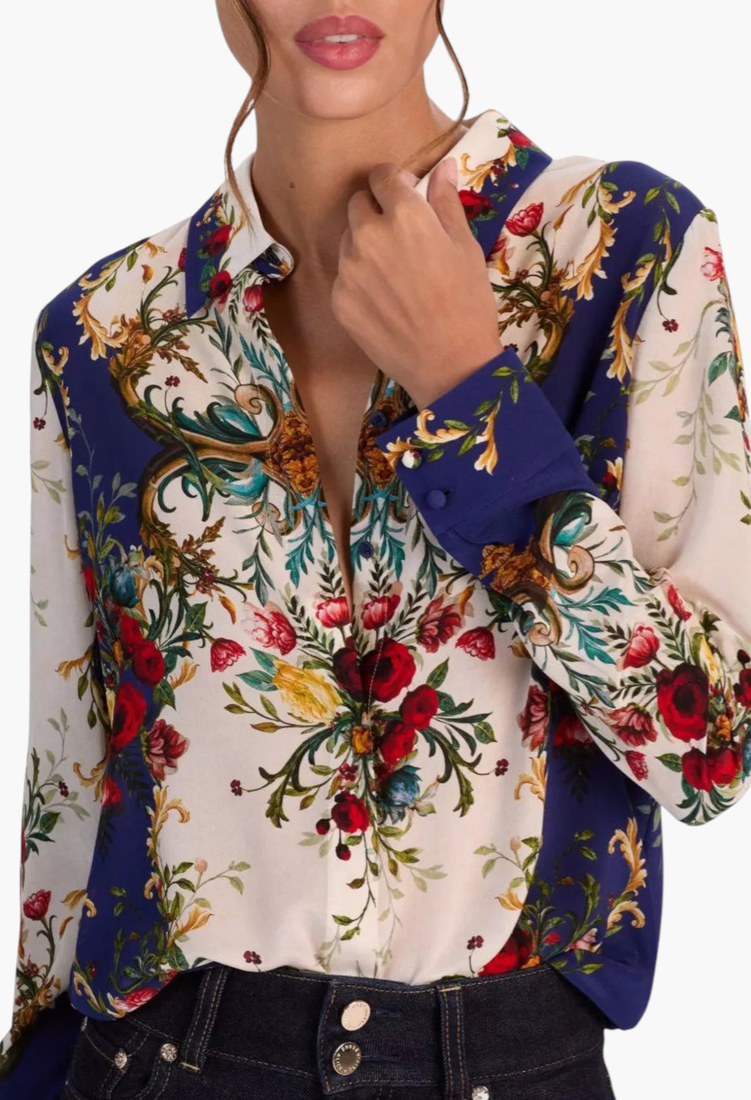 Printed Silk Shirt - GLAM MODA