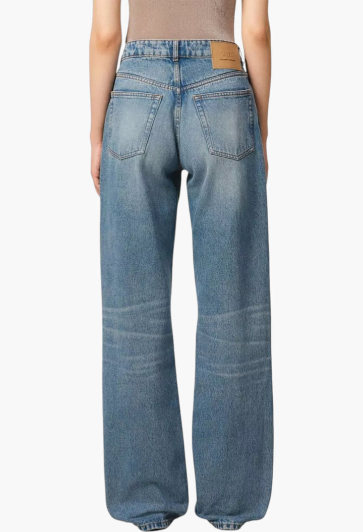 Large Fit Denim Jeans - GLAM MODA