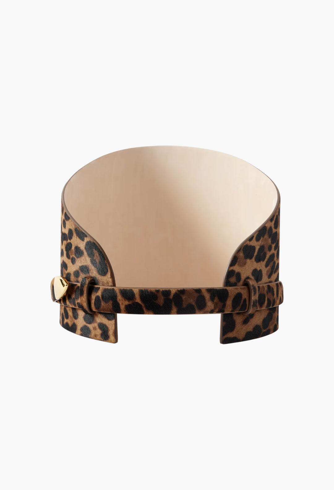 Leopard-Print Calf Hair Waist Belt - GLAM MODA