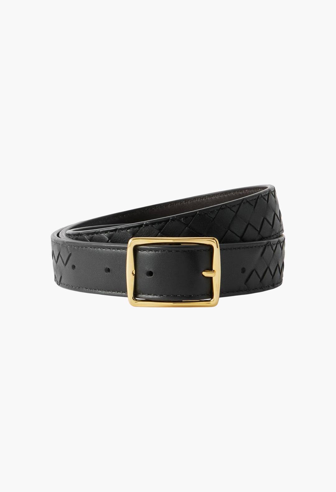 Intrecciato Leather Belt - GLAM MODA