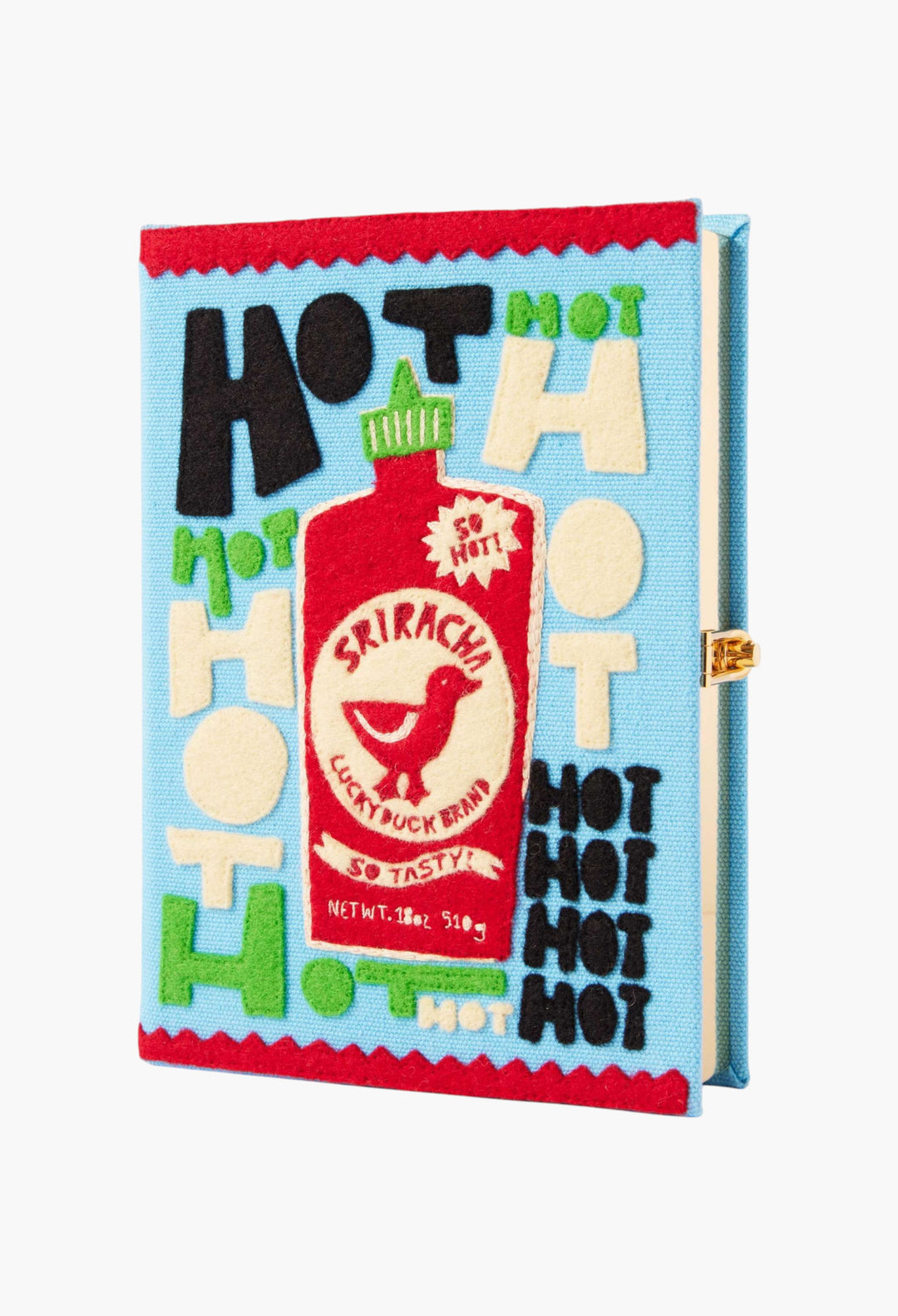 Sriracha Embroidered Appliquéd Cotton, Wool And Silk-Blend Canvas Clutch - GLAM MODA