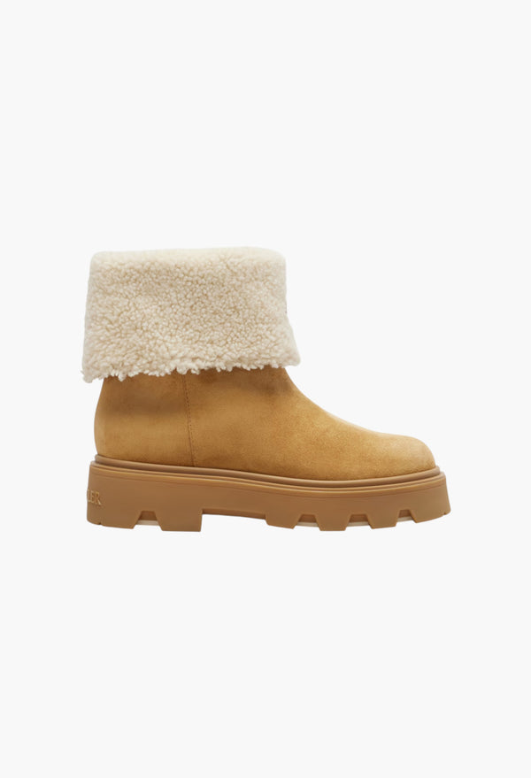 Aurea Shearling-Lined Suede Ankle Boots