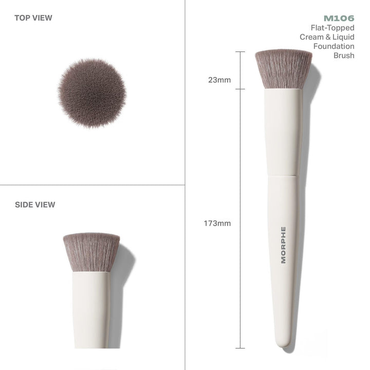 M106 Flat-Topped Brush - M106 Foundation Brush - GLAM MODA