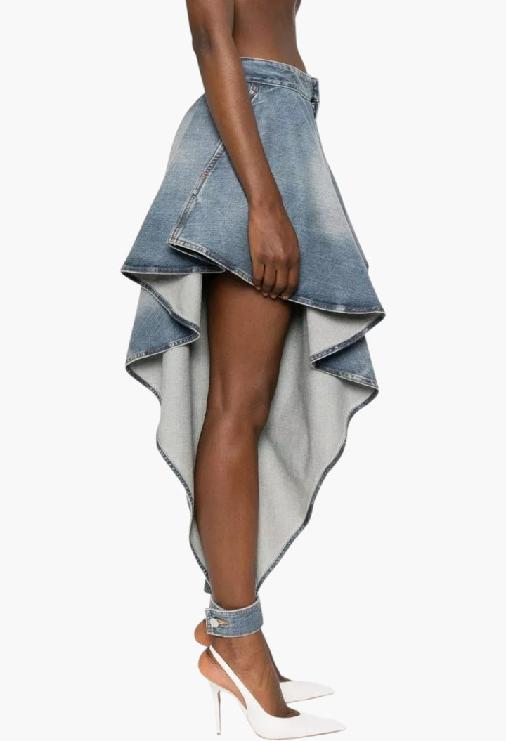 Panelled Denim Jeans - GLAM MODA