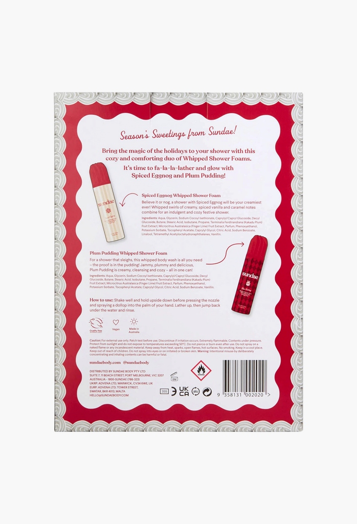 Sundae Body Sundae Body Whipped Shower Foam Set